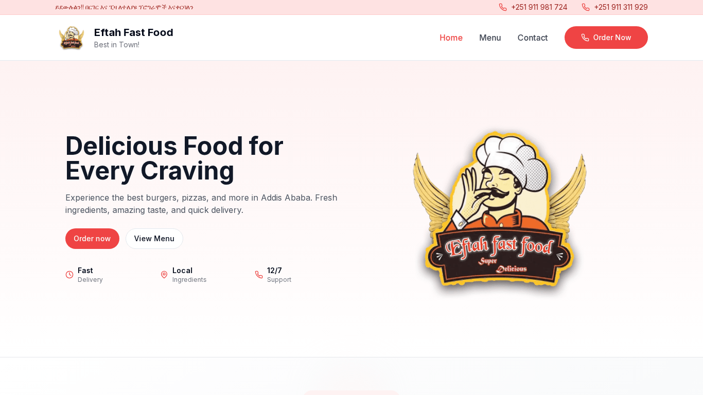 Eftah Fast Food Screenshot